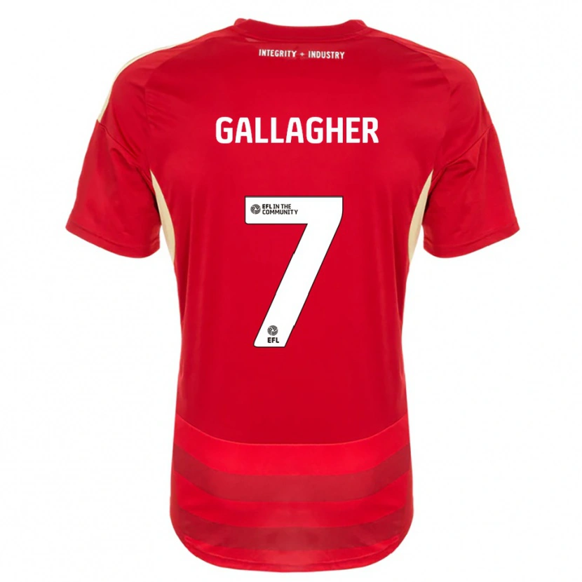 Danxen Kid Tamzin Gallagher #7 Red White Home Jersey 2025/26 T-Shirt