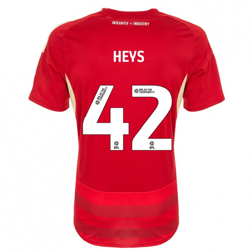 Danxen Kid Marshall Heys #42 Red White Home Jersey 2025/26 T-Shirt