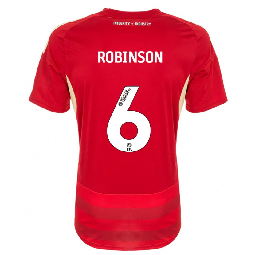Danxen Kid Lily Robinson #6 Red White Home Jersey 2025/26 T-Shirt