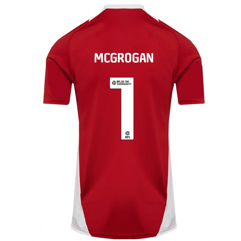 Danxen Kid Emily Mcgrogan #1 Red White Gold Home Jersey 2025/26 T-Shirt