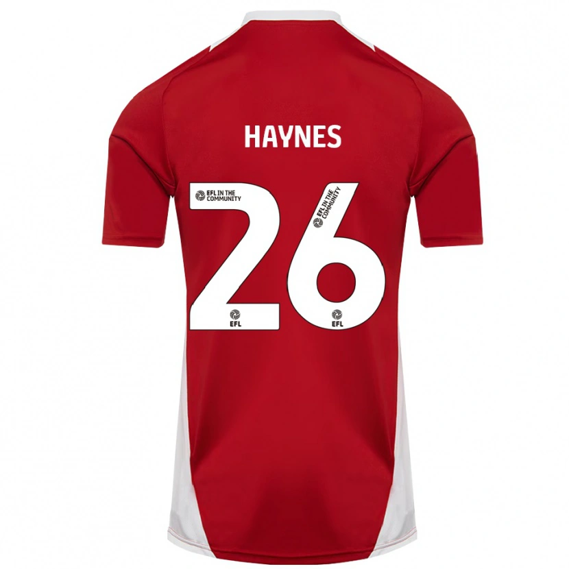 Danxen Kid Billie Haynes #26 Red White Gold Home Jersey 2025/26 T-Shirt