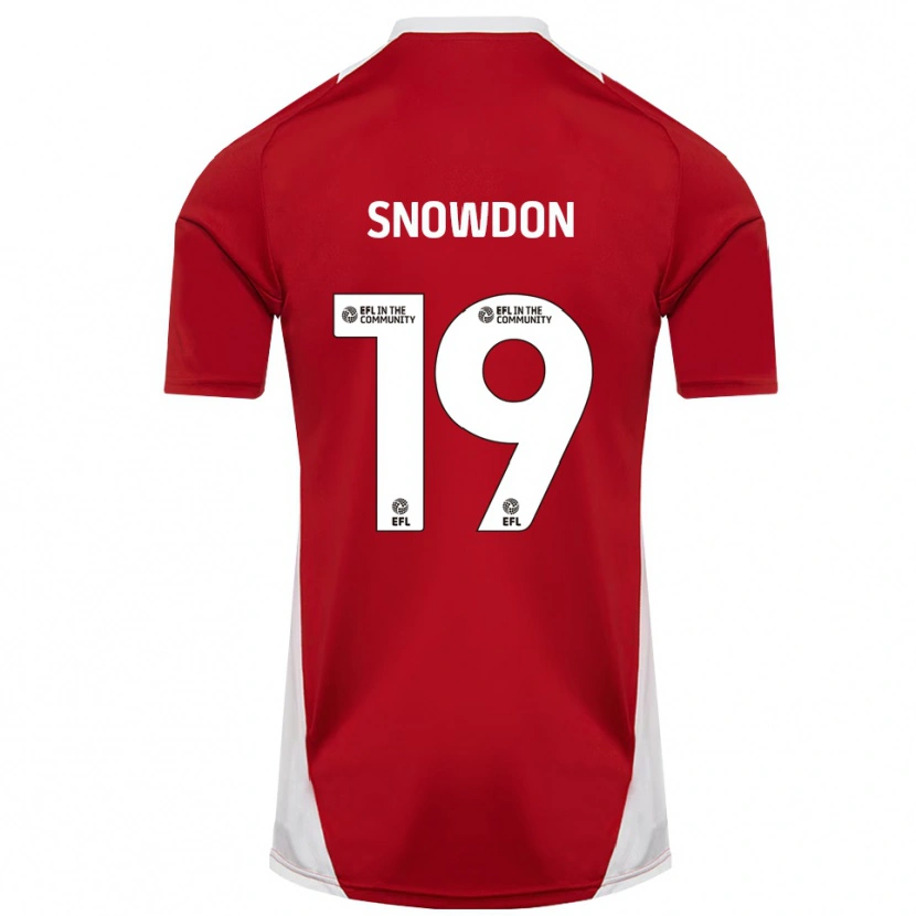 Danxen Kid Joe Snowdon #19 Red White Gold Home Jersey 2025/26 T-Shirt