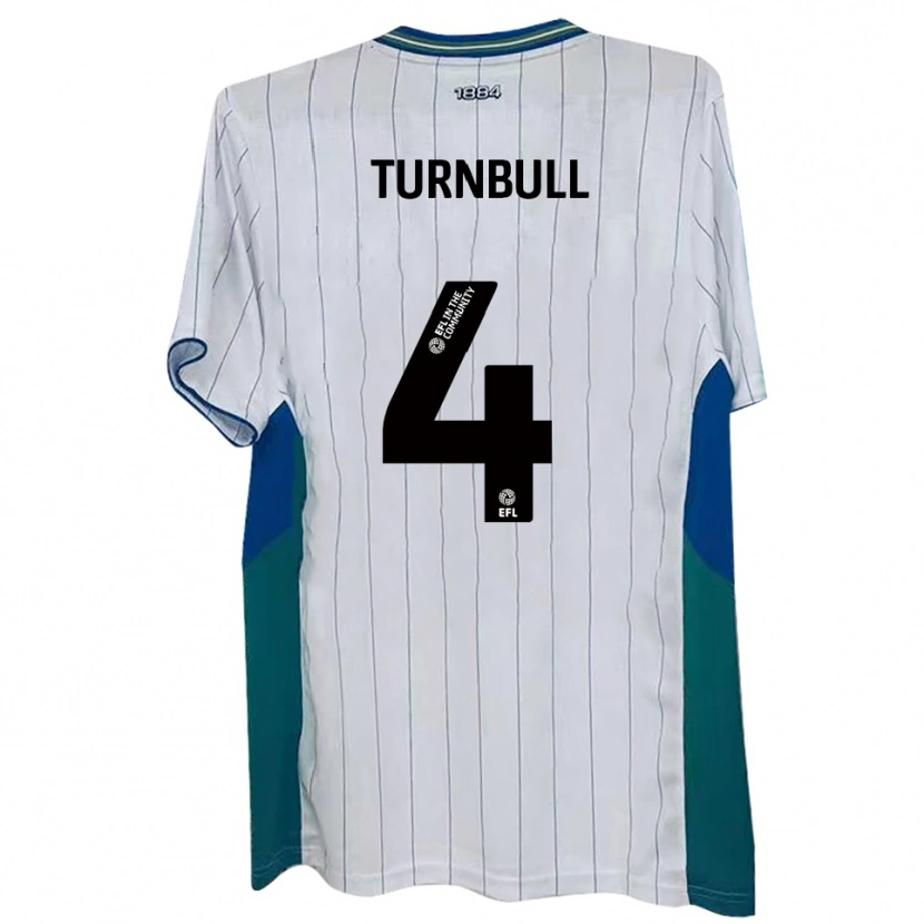 Danxen Kid Jordan Turnbull #4 White Green Blue Home Jersey 2025/26 T-Shirt