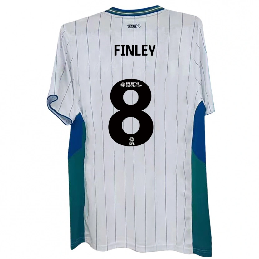 Danxen Kid Sam Finley #8 White Green Blue Home Jersey 2025/26 T-Shirt