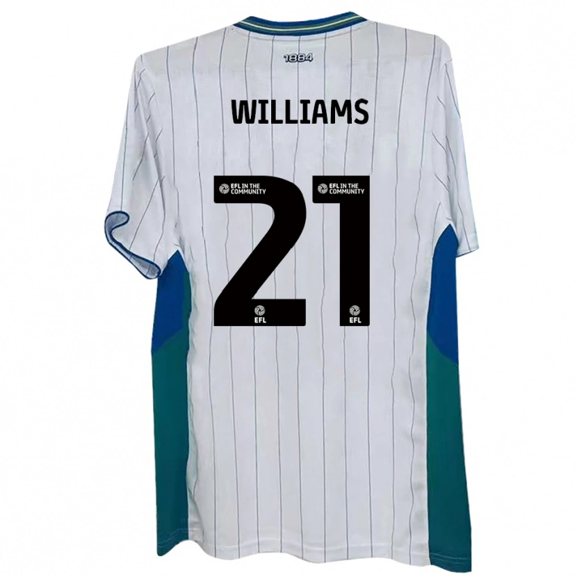 Danxen Kid Josh Williams #21 White Green Blue Home Jersey 2025/26 T-Shirt