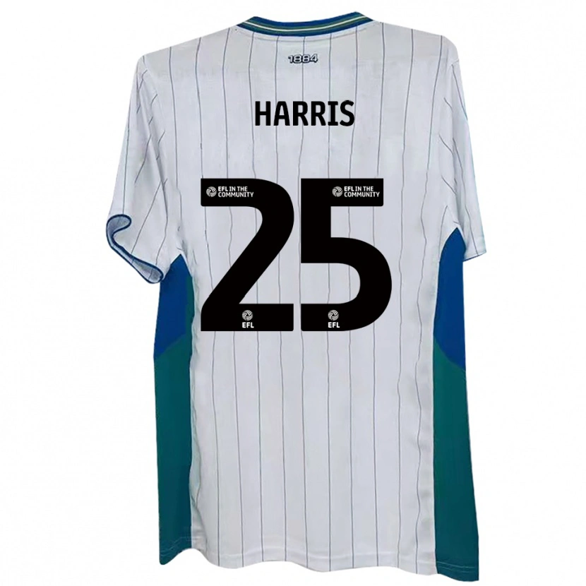 Danxen Kid Taylan Harris #25 White Green Blue Home Jersey 2025/26 T-Shirt