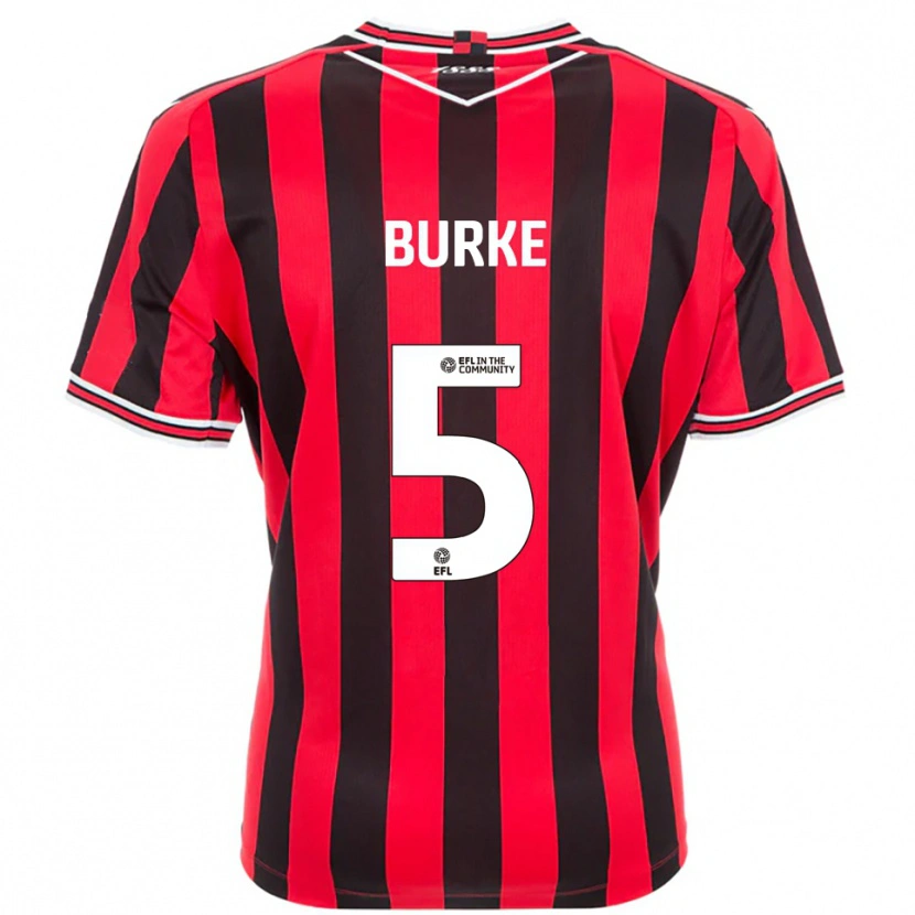 Danxen Kid Harrison Burke #5 Red Black Home Jersey 2025/26 T-Shirt