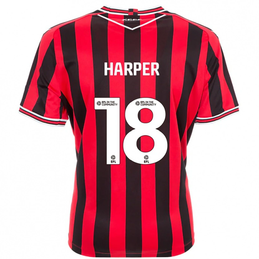 Danxen Kid Vincent Harper #18 Red Black Home Jersey 2025/26 T-Shirt