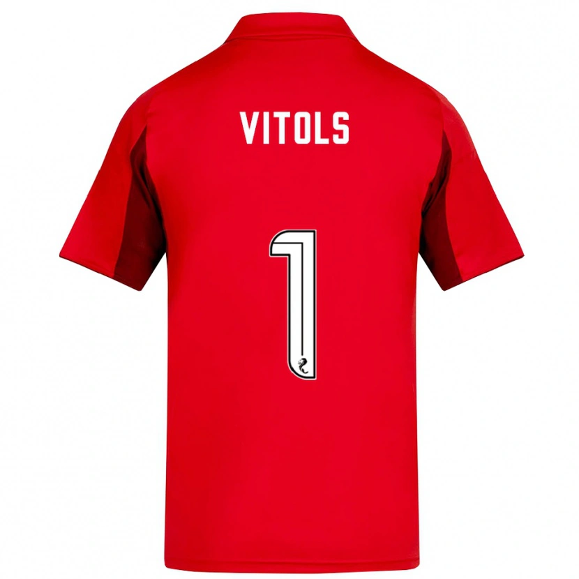 Danxen Kid Rodrigo Vitols #1 Red Burgundy Home Jersey 2025/26 T-Shirt