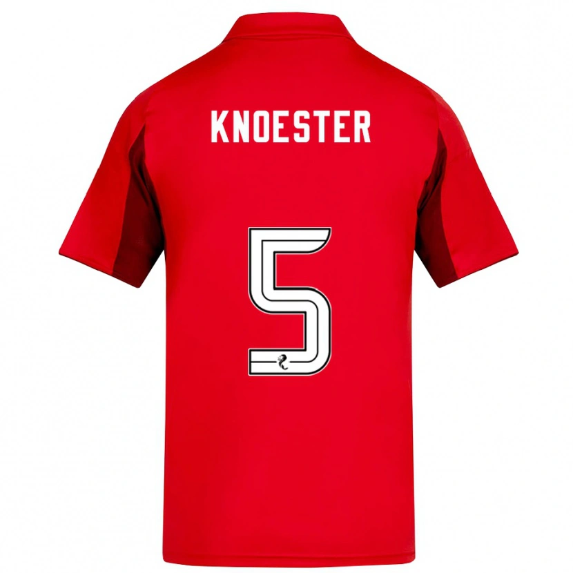 Danxen Kid Mats Knoester #5 Red Burgundy Home Jersey 2025/26 T-Shirt