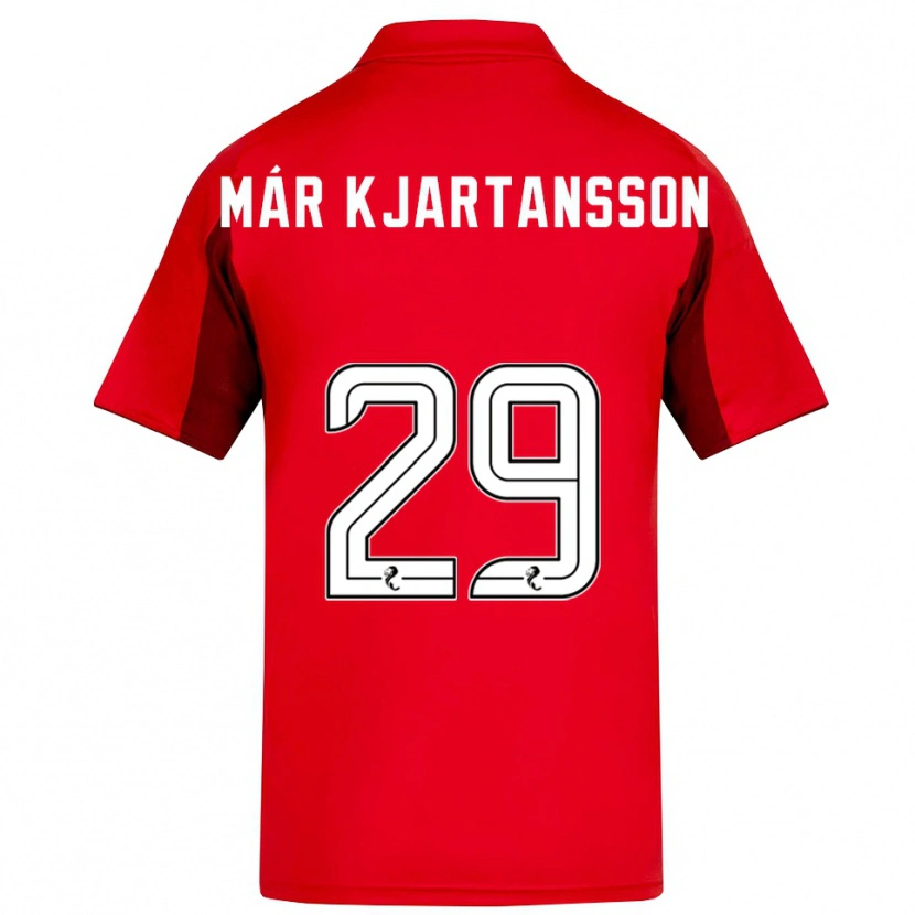 Danxen Kid Kjartan Már Kjartansson #29 Red Burgundy Home Jersey 2025/26 T-Shirt