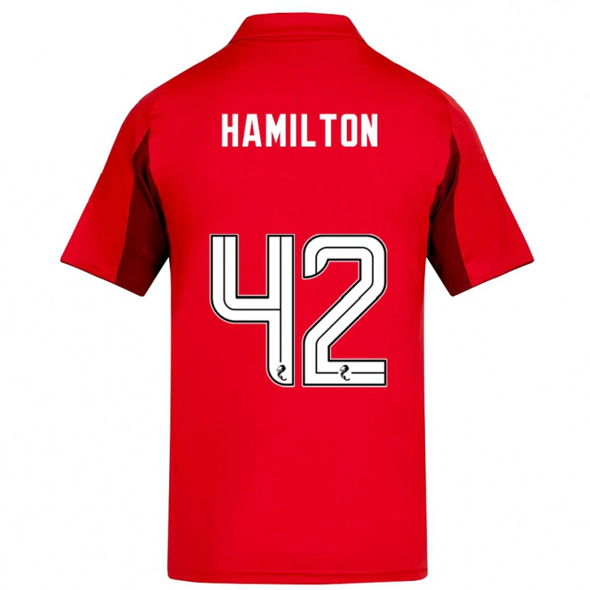 Danxen Kid Brendan Hamilton #42 Red Burgundy Home Jersey 2025/26 T-Shirt
