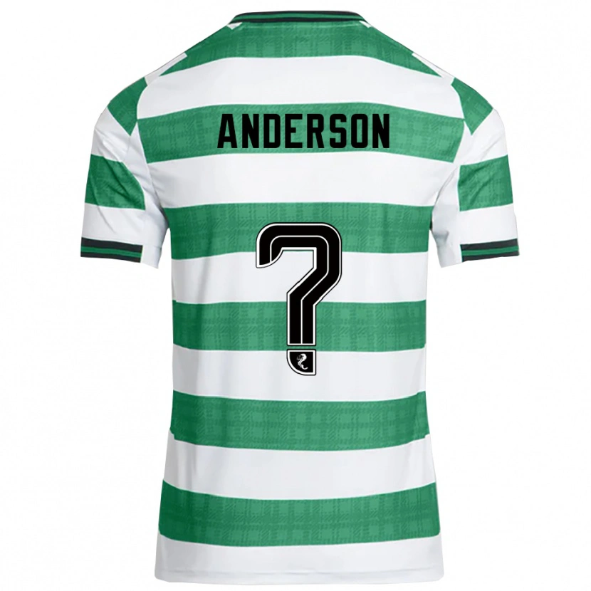 Danxen Kid Cayden Anderson #0 Green White Home Jersey 2025/26 T-Shirt