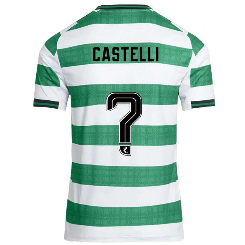 Danxen Kid Nicholas Castelli #0 Green White Home Jersey 2025/26 T-Shirt