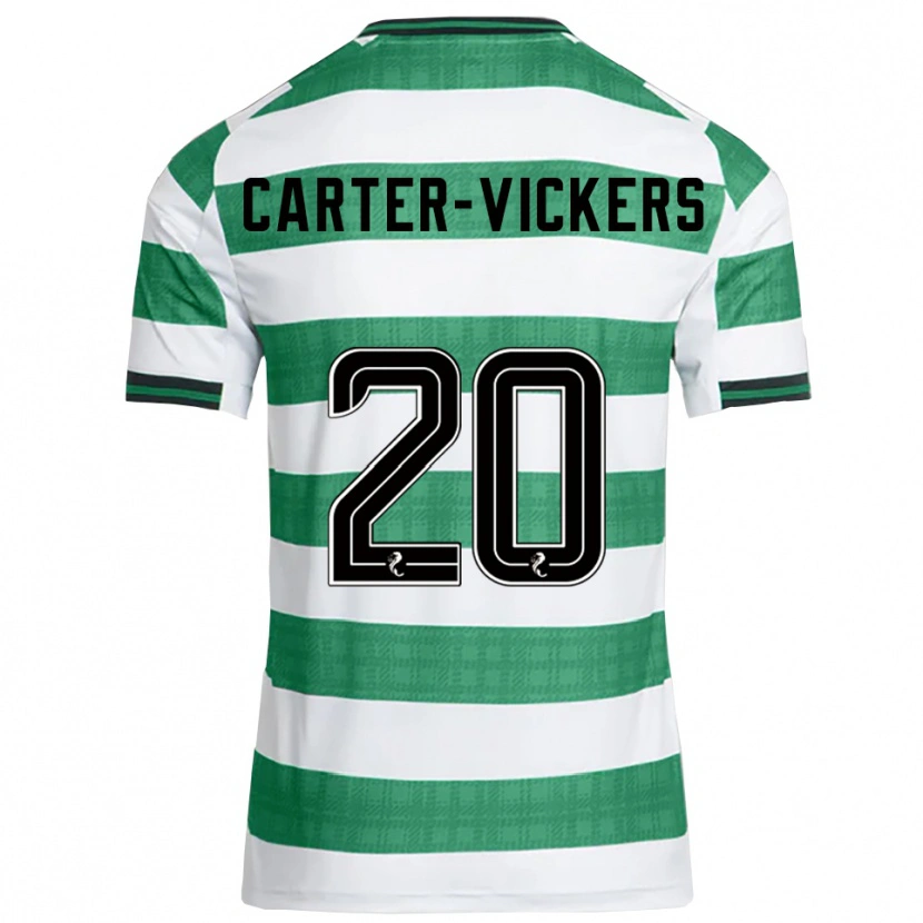 Danxen Kid Cameron Carter-Vickers #20 Green White Home Jersey 2025/26 T-Shirt