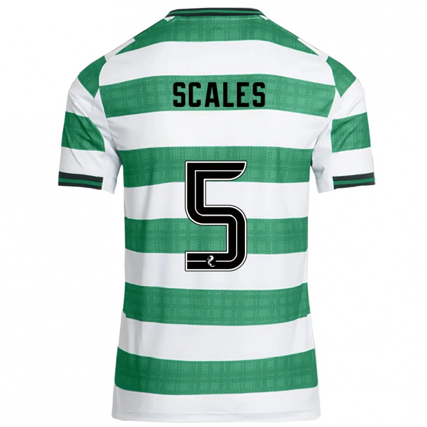 Danxen Kid Liam Scales #5 Green White Home Jersey 2025/26 T-Shirt