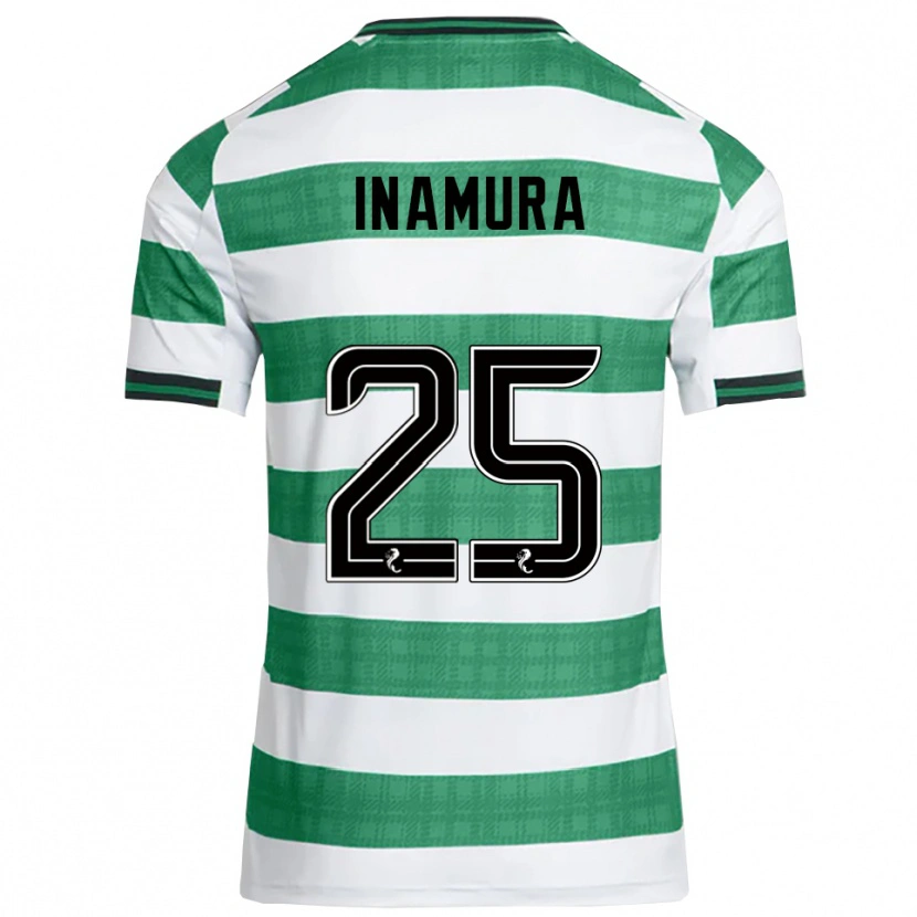 Danxen Kid Hayato Inamura #25 Green White Home Jersey 2025/26 T-Shirt