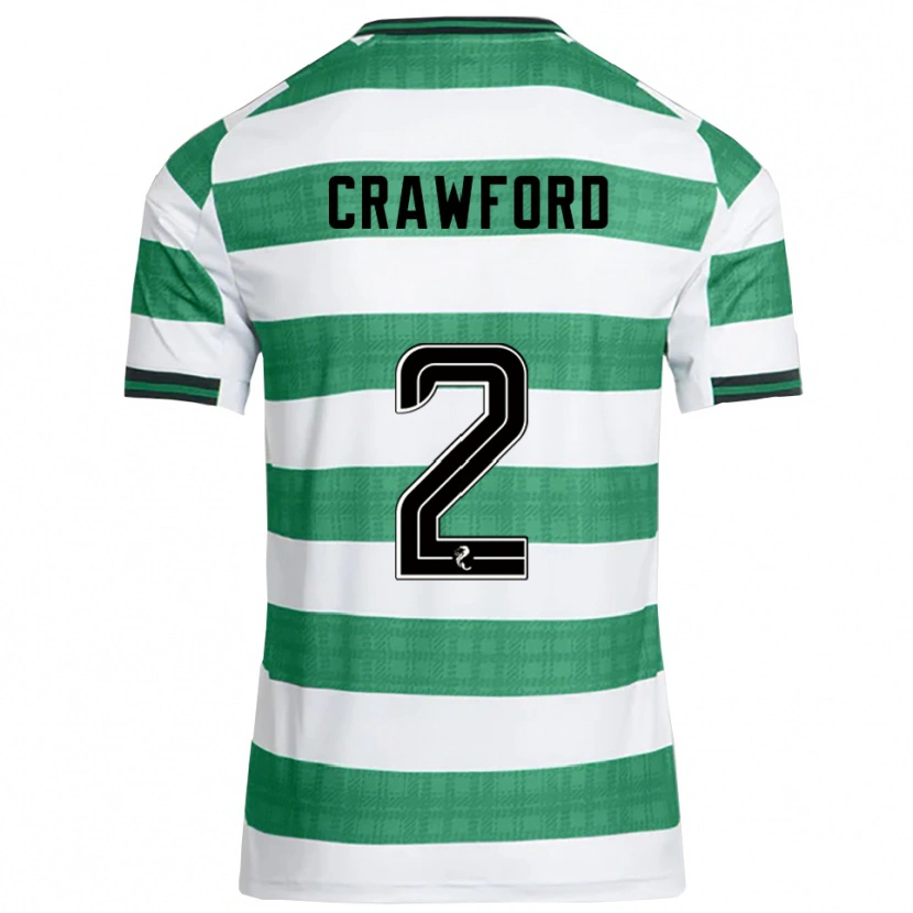 Danxen Kid Cole Crawford #2 Green White Home Jersey 2025/26 T-Shirt