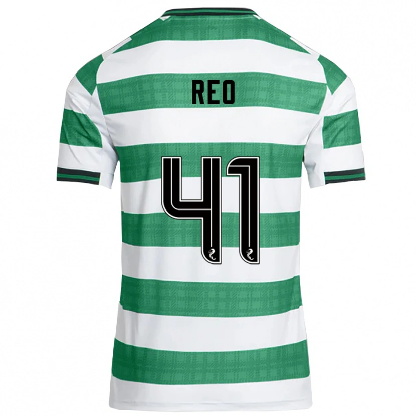 Danxen Kid Reo Hatate #41 Green White Home Jersey 2025/26 T-Shirt
