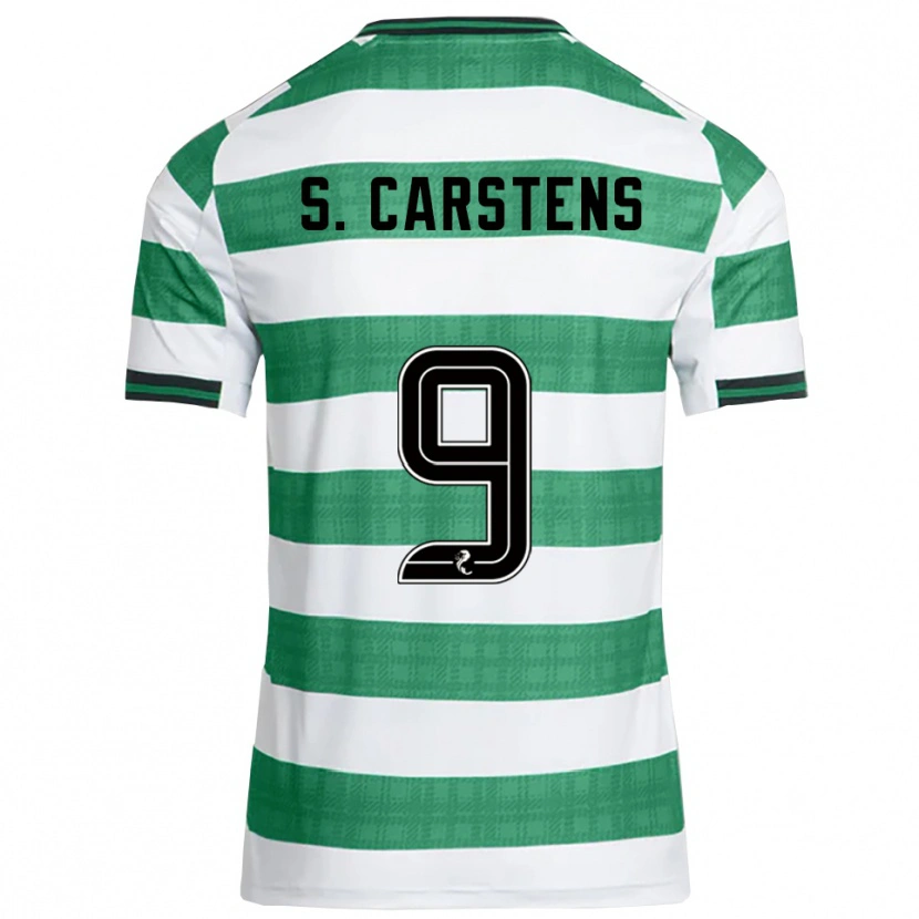 Danxen Kid Signe Carstens #9 Green White Home Jersey 2025/26 T-Shirt