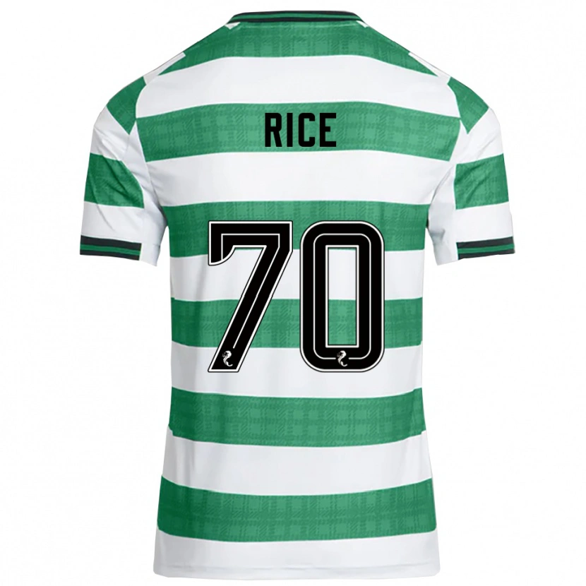 Danxen Kid Aidan Rice #70 Green White Home Jersey 2025/26 T-Shirt