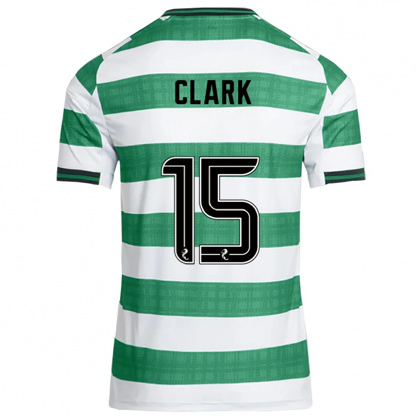 Danxen Kid Kelly Clark #15 Green White Home Jersey 2025/26 T-Shirt