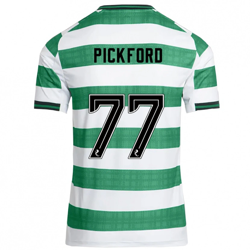 Danxen Kid Tom Pickford #77 Green White Home Jersey 2025/26 T-Shirt