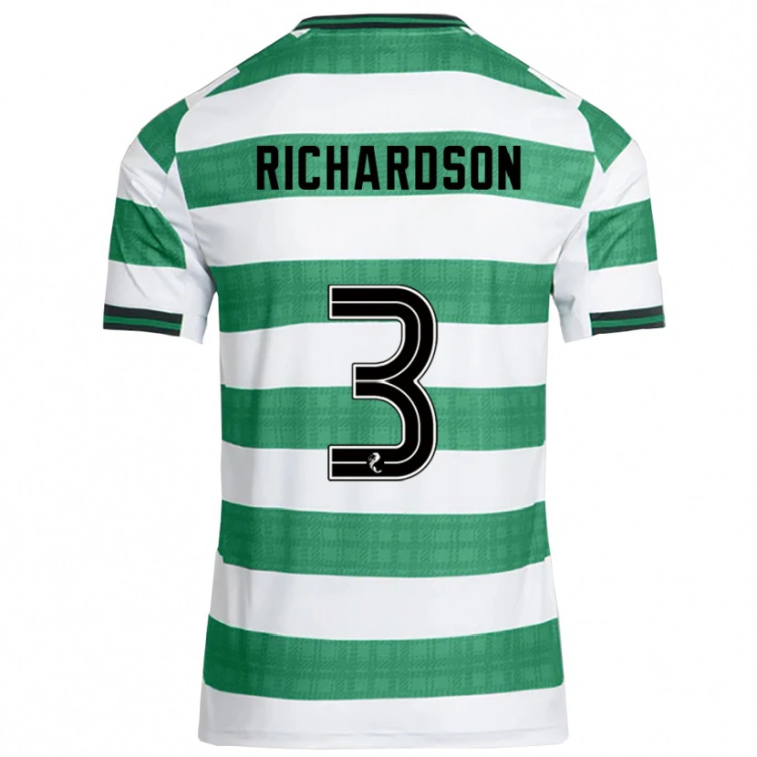 Danxen Kid Amy Richardson #3 Green White Home Jersey 2025/26 T-Shirt
