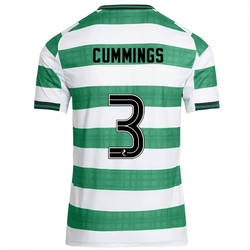 Danxen Kid Sydney Cummings #3 Green White Home Jersey 2025/26 T-Shirt
