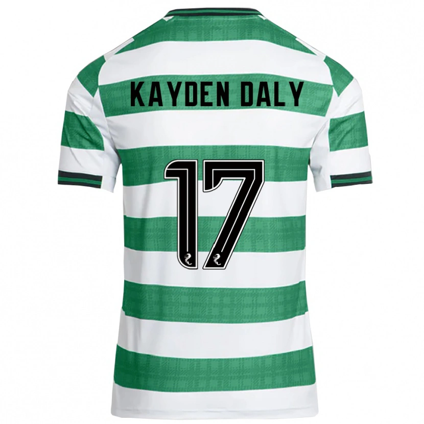 Danxen Kid Kayden Daly #17 Green White Home Jersey 2025/26 T-Shirt