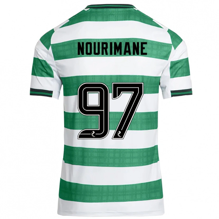 Danxen Kid Addi Nourimane #97 Green White Home Jersey 2025/26 T-Shirt
