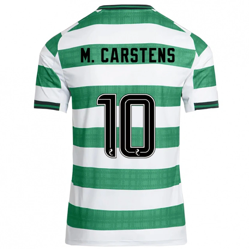 Danxen Kid Mathilde Carstens #10 Green White Home Jersey 2025/26 T-Shirt