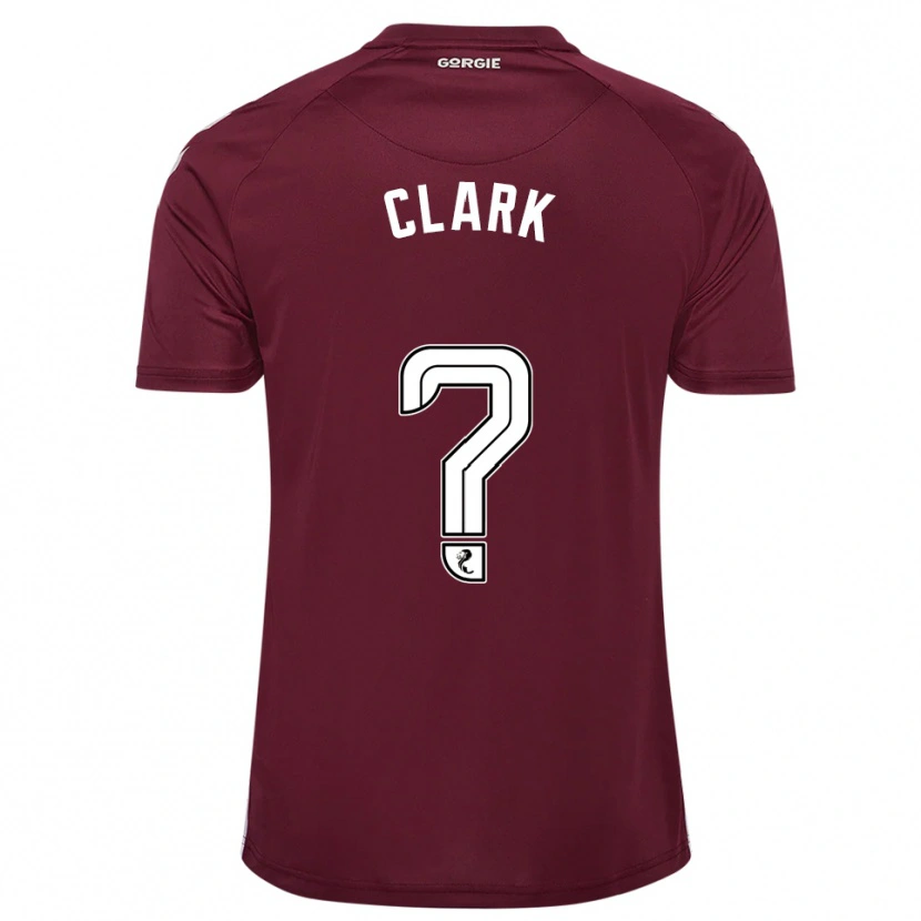 Danxen Kid Allan Clark #0 Burgundy White Home Jersey 2025/26 T-Shirt