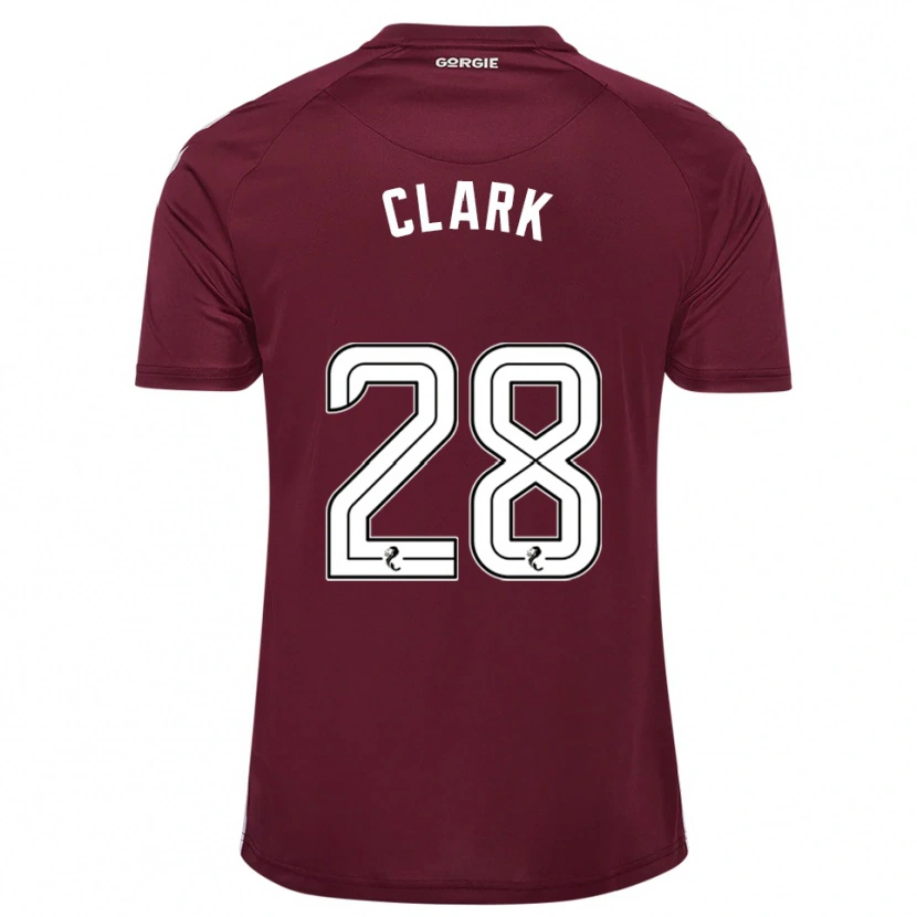 Danxen Kid Zander Clark #28 Burgundy White Home Jersey 2025/26 T-Shirt