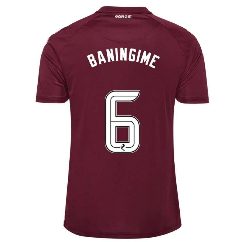 Danxen Kid Beni Baningime #6 Burgundy White Home Jersey 2025/26 T-Shirt