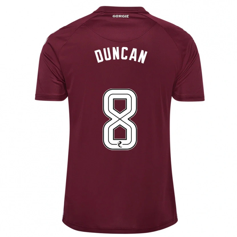 Danxen Kid Ryan Duncan #8 Burgundy White Home Jersey 2025/26 T-Shirt