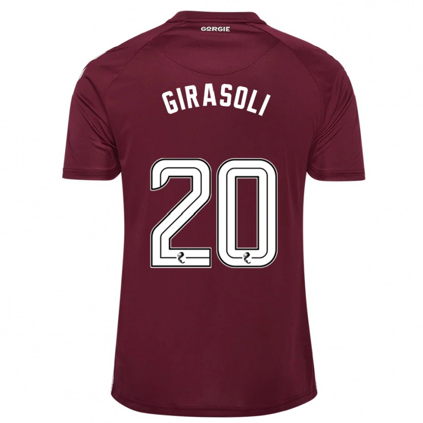 Danxen Kid Carly Girasoli #20 Burgundy White Home Jersey 2025/26 T-Shirt