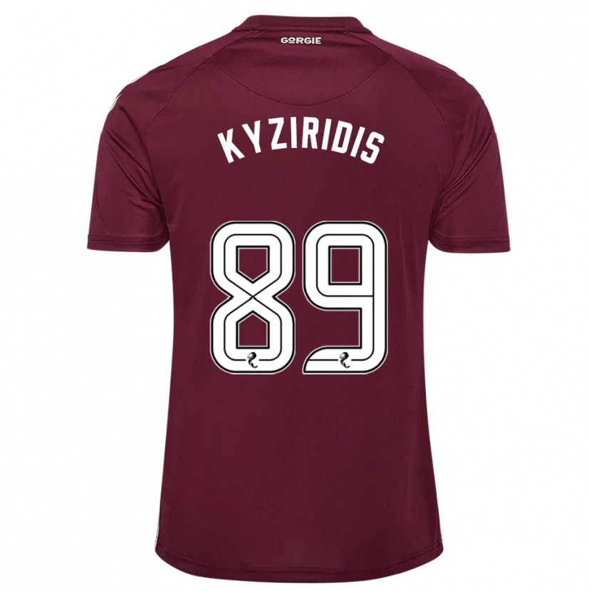 Danxen Kid Alexandros Kyziridis #89 Burgundy White Home Jersey 2025/26 T-Shirt