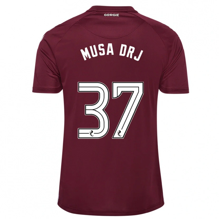 Danxen Kid Musa Drammeh #37 Burgundy White Home Jersey 2025/26 T-Shirt