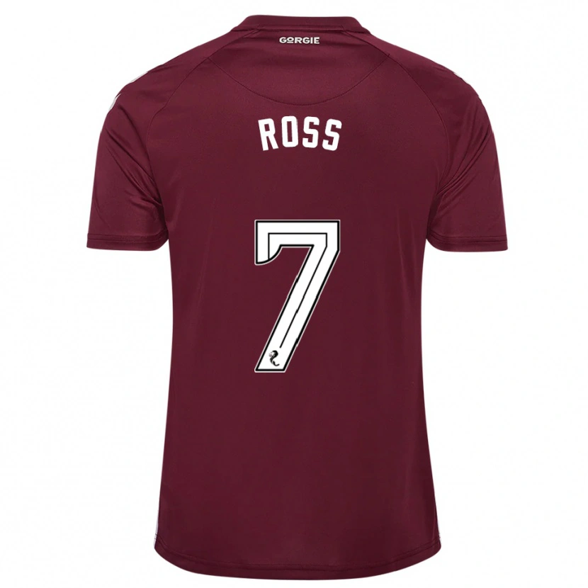 Danxen Kid Mackenzie Ross #7 Burgundy White Home Jersey 2025/26 T-Shirt