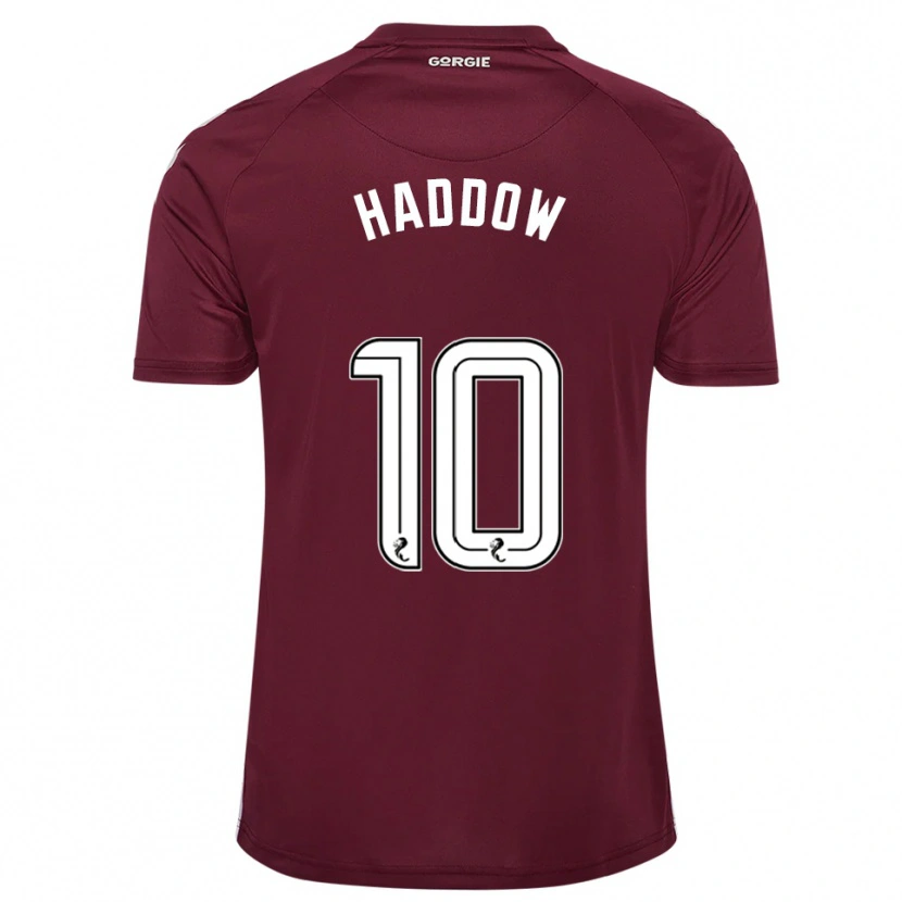 Danxen Kid Aiden Haddow #10 Burgundy White Home Jersey 2025/26 T-Shirt