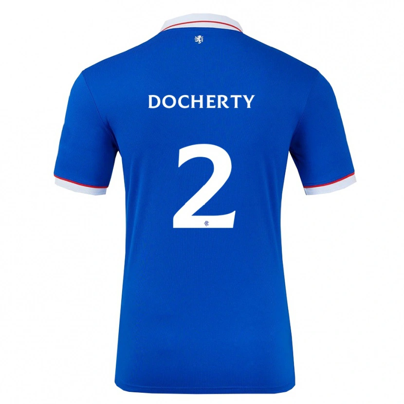 Danxen Kid Nicola Docherty #2 Blue White Home Jersey 2025/26 T-Shirt