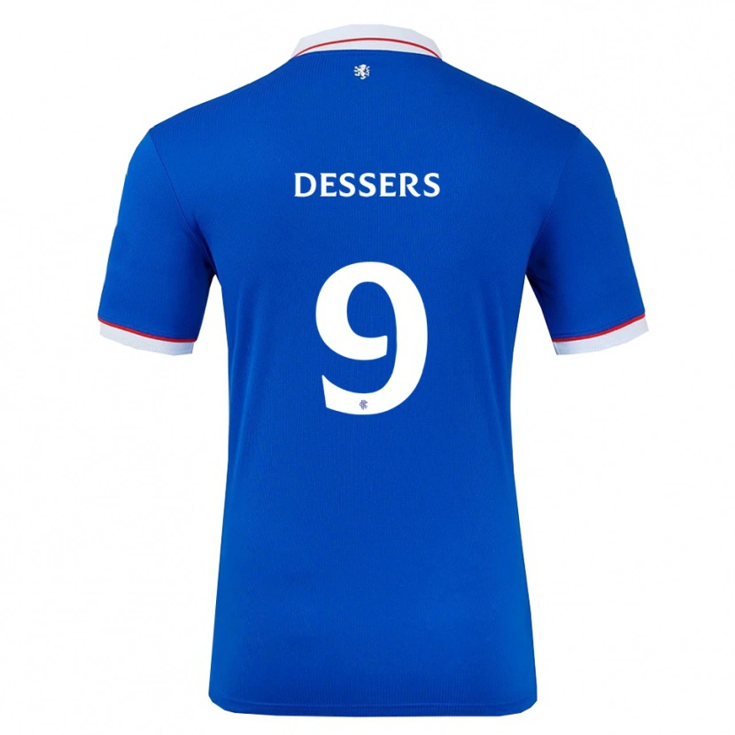 Danxen Kid Cyriel Dessers #9 Blue White Home Jersey 2025/26 T-Shirt