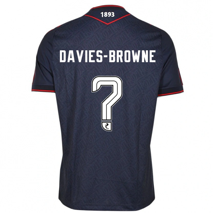 Danxen Kid Tobias Davies-Browne #0 Navy White Home Jersey 2025/26 T-Shirt