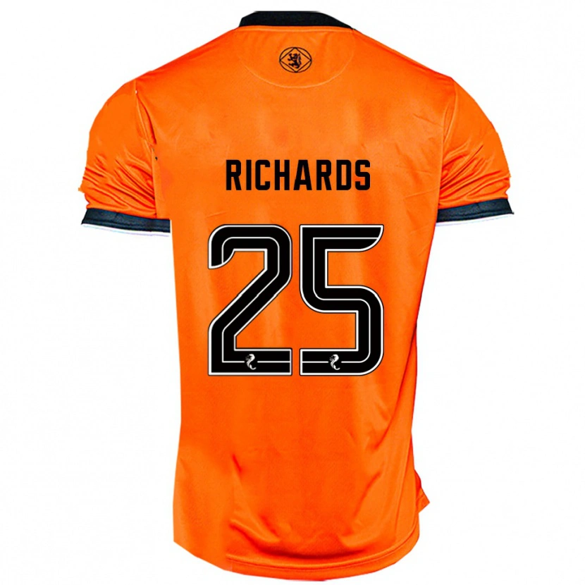 Danxen Kid Dave Richards #25 Orange Black Home Jersey 2025/26 T-Shirt
