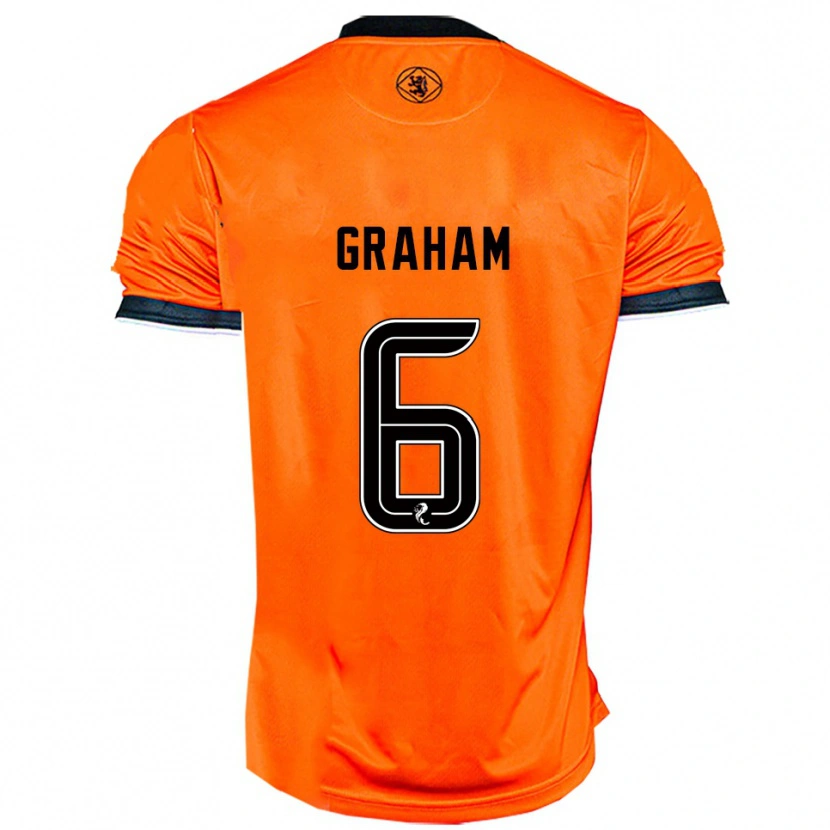 Danxen Kid Ross Graham #6 Orange Black Home Jersey 2025/26 T-Shirt