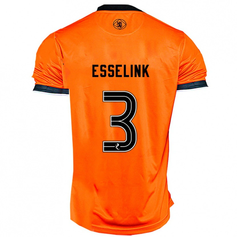 Danxen Kid Bert Esselink #3 Orange Black Home Jersey 2025/26 T-Shirt