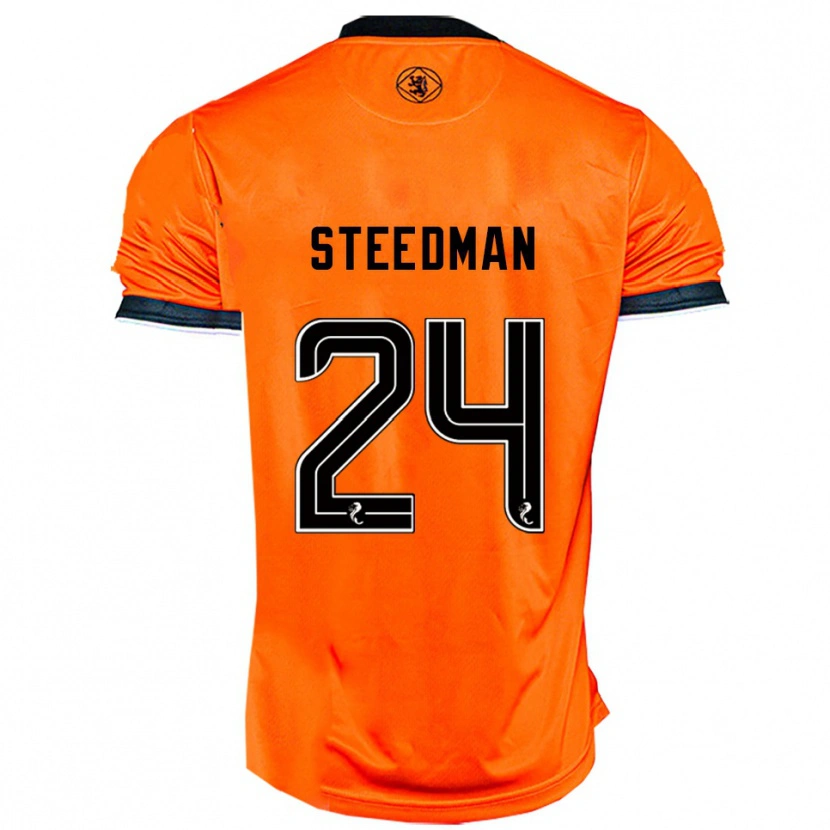 Danxen Kid Laura Steedman #24 Orange Black Home Jersey 2025/26 T-Shirt