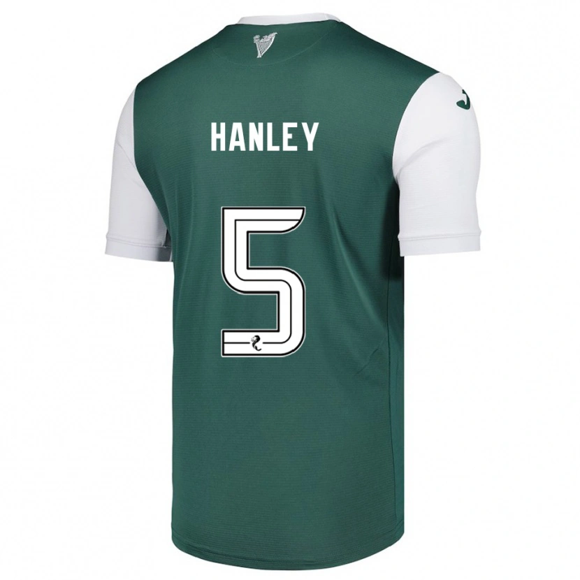 Danxen Kid Grant Hanley #5 Green White Home Jersey 2025/26 T-Shirt