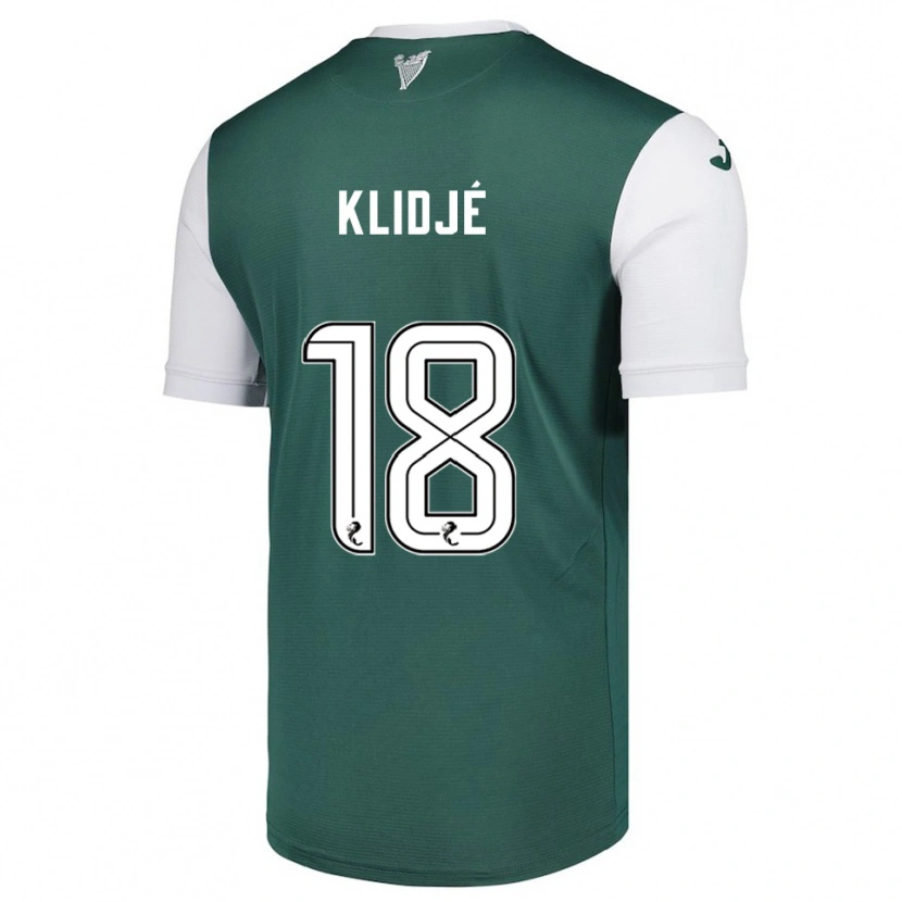 Danxen Kid Thibault Klidjé #18 Green White Home Jersey 2025/26 T-Shirt